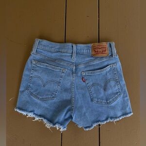 Levi's Light Blue Denim Cut Off Shorts